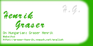 henrik graser business card